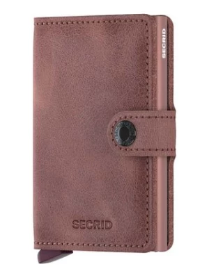 Secrid portfel skórzany Vintage Mauve kolor różowy