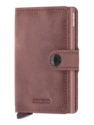 Secrid portfel skórzany Vintage Mauve kolor różowy