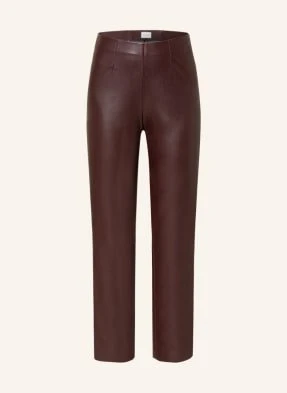 Seductive Legginsy 7/8 Cindy Z Imitacji Skóry rot