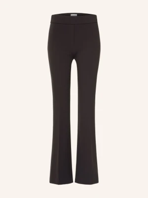 Seductive Spodnie Bootcut Nanou Z Dżerseju braun CIEMNOBRĄZOWY