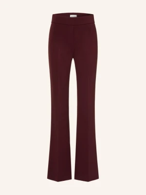 Seductive Spodnie Bootcut Nanou Z Dżerseju rot CIEMNOCZERWONY