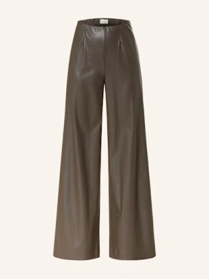 Seductive Spodnie Marlena Kimberly Z Imitacji Skóry braun