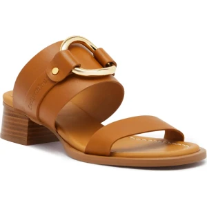 See By Chloé Skórzane klapki