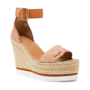 See By Chloé Skórzane koturny GLYN EMBROIDERY