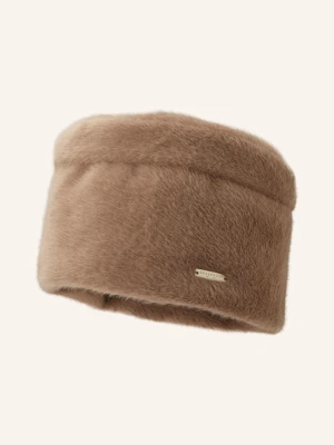 Seeberger Czapka Ze Sztucznego Futra Toque beige JASNOBRĄZOWY