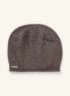 Seeberger Kaszmirowa Czapka Baske beige