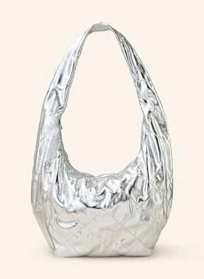 Seidenfelt Torebka Hobo Evenes silber