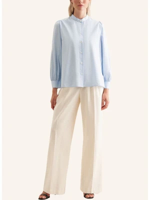 Seidensticker Bluzka w kolorze błękitno-białym rozmiar: 34