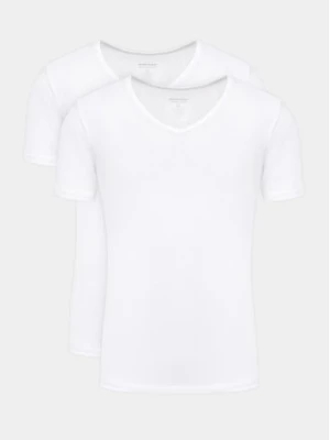 Seidensticker Komplet 2 t-shirtów 12.200014 Biały Slim Fit