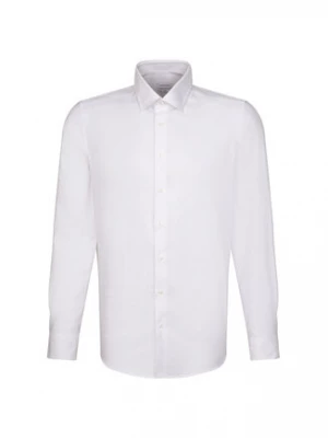 Seidensticker Koszula 01.642150 Biały Slim Fit
