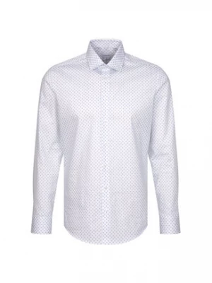 Seidensticker Koszula 01.642160 Biały Slim Fit