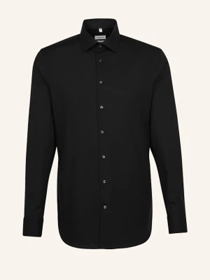 Seidensticker Koszula Biznesowa, Slim Fit schwarz CZARNY