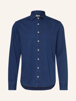 Seidensticker Koszula Dżinsowa O Kroju Extra Slim Fit blau GRANATOWY