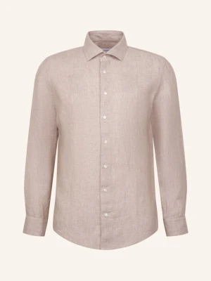 Seidensticker Koszula Lniana O Kroju Slim Fit beige