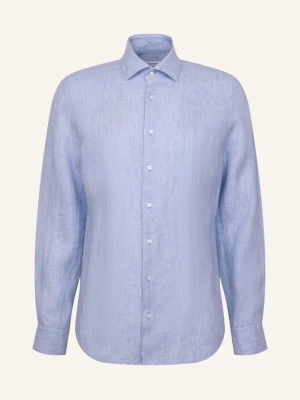 Seidensticker Koszula Lniana O Kroju Slim Fit blau NIEBIESKI