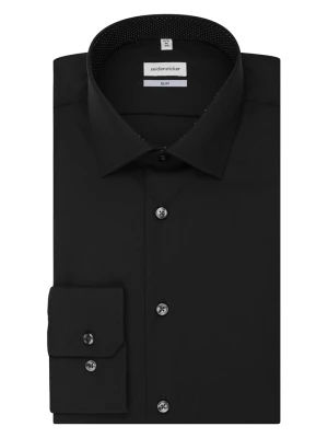 Seidensticker Koszula - Slim fit - w kolorze czarnym rozmiar: 37