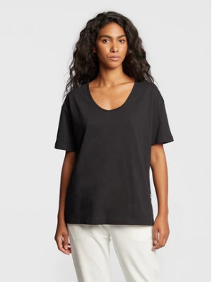 Seidensticker Koszulka piżamowa 12.500005 Czarny Regular Fit