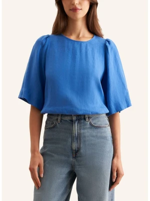 Seidensticker Lniana bluzka w kolorze niebieskim rozmiar: 40
