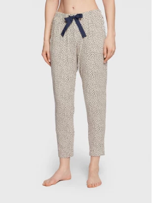 Seidensticker Spodnie piżamowe 12.520663 Biały Regular Fit
