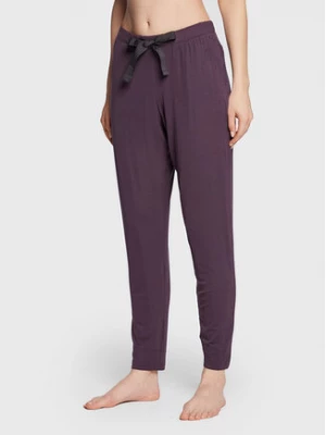Seidensticker Spodnie piżamowe 12.520663 Fioletowy Regular Fit