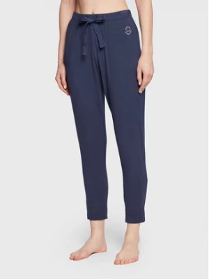 Seidensticker Spodnie piżamowe 12.520663 Granatowy Regular Fit