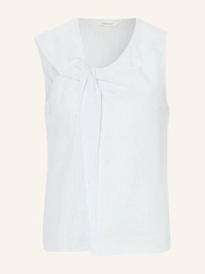 Selected Femme Bluzka Z Muślinu blau