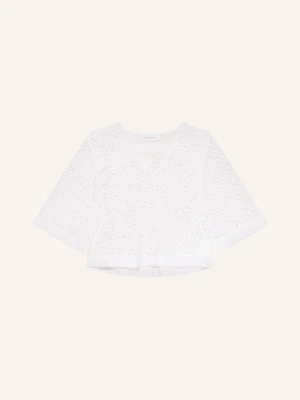 Selected Femme Bluzka Z Rękawem 3/4 weiss