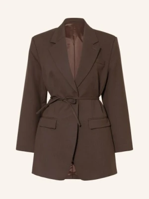 Selected Femme Długa Marynarka braun