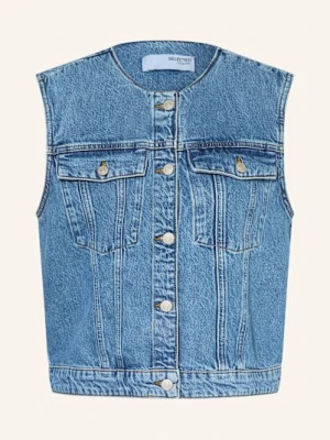 Selected Femme Kamizelka Jeansowa blau