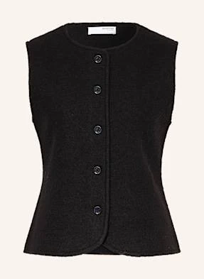 Selected Femme Kamizelka Z Dzianiny schwarz