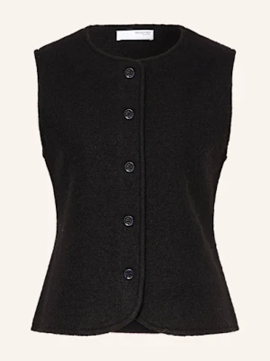 Selected Femme Kamizelka Z Dzianiny schwarz