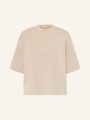 Selected Femme Koszulka Oversize Z Rękawami 3/4 beige