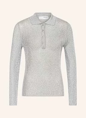 Selected Femme Koszulka Polo Z Dzianiny silber