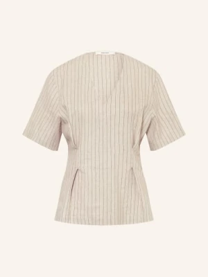 Selected Femme Koszulka Z Lnu beige