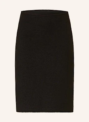 Selected Femme Spódnica Bouclé schwarz