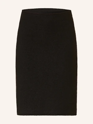 Selected Femme Spódnica Bouclé schwarz