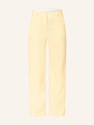 Selected Femme Spodnie Z Marlony Z Lnem gelb