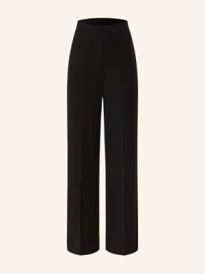 Selected Femme Spodnie Z Materiału Typu Marlene schwarz