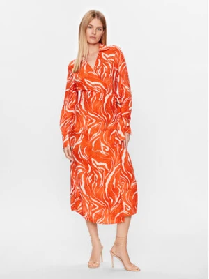 Selected Femme Sukienka codzienna 16089030 Pomarańczowy Regular Fit