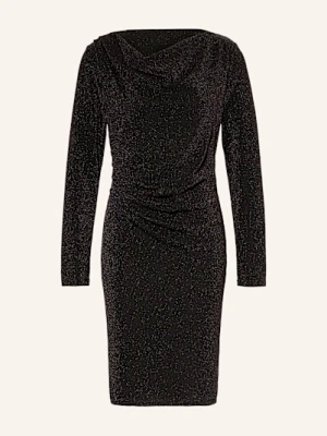 Selected Femme Sukienka Etui Z Błyszczącą Przędzą braun