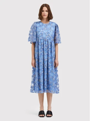 Selected Femme Sukienka koktajlowa Justine 16085467 Niebieski Loose Fit