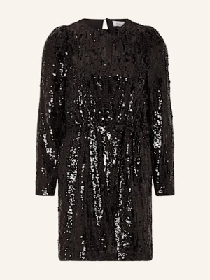 Selected Femme Sukienka Koktajlowa Z Cekinami schwarz