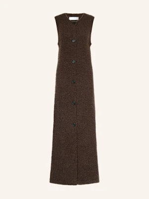 Selected Femme Sukienka Z Dzianiny braun