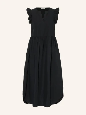 Selected Femme Sukienka Z Falbanami schwarz