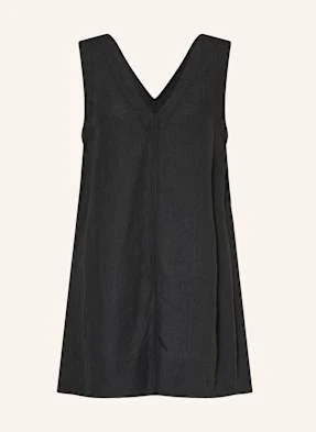 Selected Femme Sukienka Z Lnu schwarz