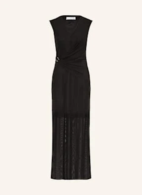 Selected Femme Sukienka Z Siateczki schwarz