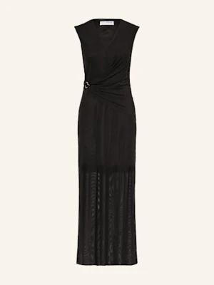 Selected Femme Sukienka Z Siateczki schwarz