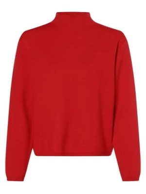 Selected Femme Sweter damski Kobiety czerwony jednolity,