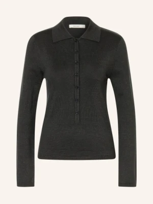 Selected Femme Sweter Z Błyszczącą Przędzą schwarz