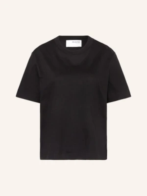 Selected Femme T-Shirt Slfessential schwarz